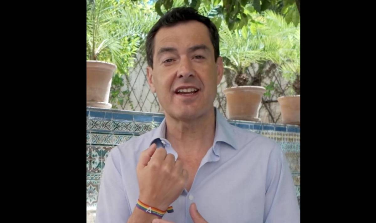 Juanma Moreno reivindica el Día del Orgullo LGTBIQAP+ en la víspera de su investidura, pendiente de Vox